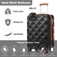 Kono K2395L Hard Shell Large Suitcase - 28 Inch