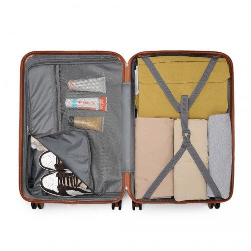 Kono K2395L Hard Shell Large Suitcase - 28 Inch