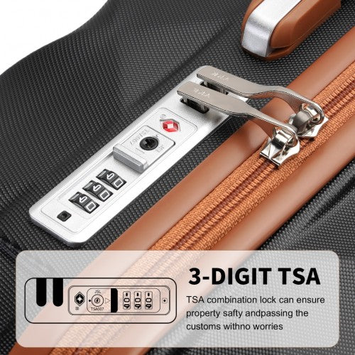 Kono K2395L Hard Shell Medium Suitcase - 24 Inch