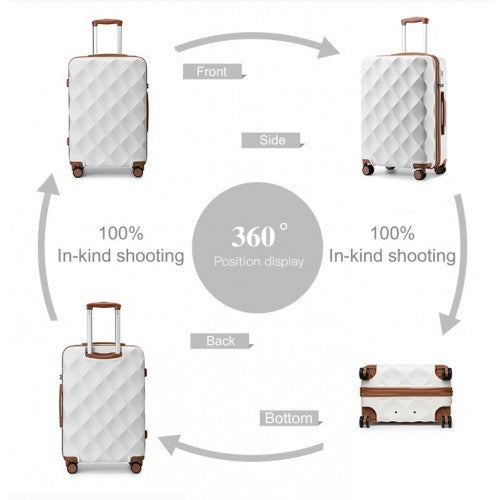 Kono K2395L Hard Shell Large Suitcase - 28 Inch
