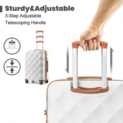 Kono K2395L Hard Shell Medium Suitcase - 24 Inch