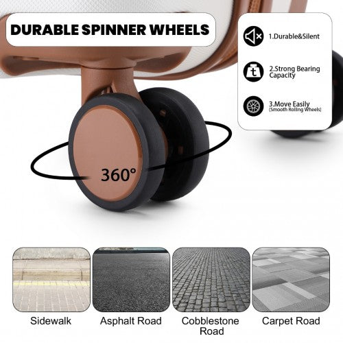 Kono K2395L Hard Shell Medium Suitcase - 24 Inch