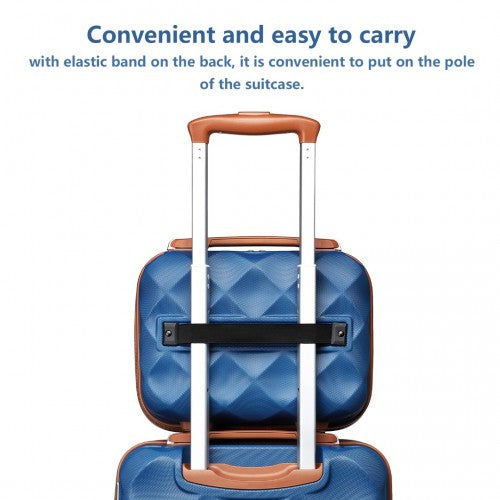 Kono K2395L Hard Shell Cabin Suitcase - 13 Inch