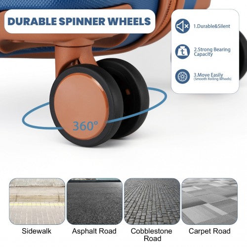 Kono K2395L Hard Shell Medium Suitcase - 24 Inch