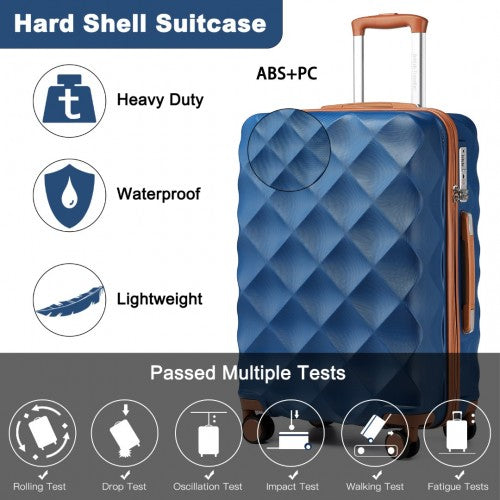 Kono K2395L Hard Shell Medium Suitcase - 24 Inch