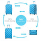 Kono K2395L Hard Shell Large Suitcase - 28 Inch