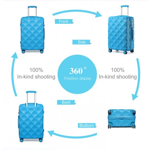 Kono K2395L Hard Shell Large Suitcase - 28 Inch
