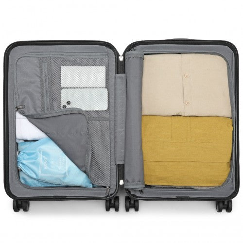 Kono K2396L Hard Shell Cabin Suitcase - 20 Inch