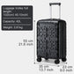 Kono K2396L Hard Shell Cabin Suitcase - 20 Inch