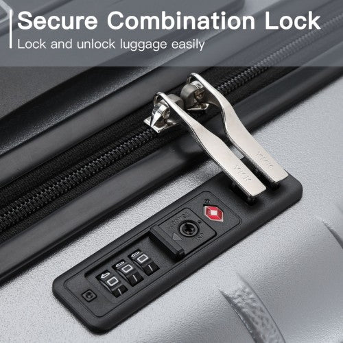 Kono K2396L Hard Shell Cabin Suitcase - 20 Inch