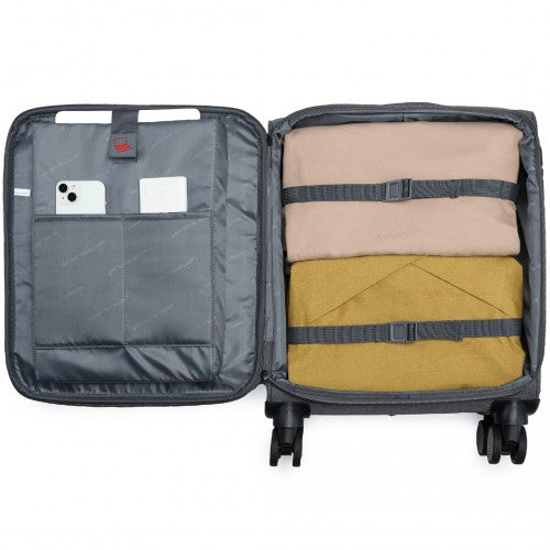 Kono K2397L Hard Shell Cabin Suitcase - 20 Inch