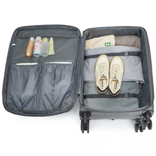 Kono K2397L Hard Shell Medium Suitcase - 24 Inch