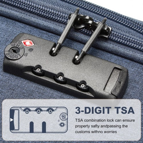 Kono K2397L Hard Shell Cabin Suitcase - 20 Inch