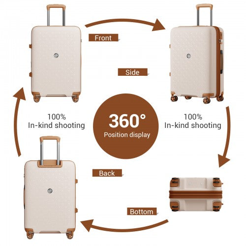 Kono KSK2594 Hard Shell Medium Suitcase - 24 Inch