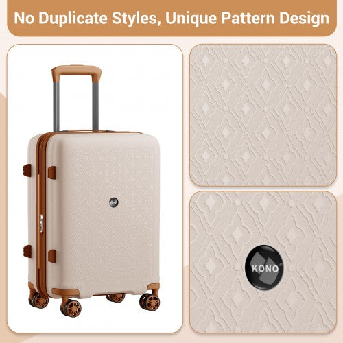 Kono KSK2594 Hard Shell Medium Suitcase - 24 Inch