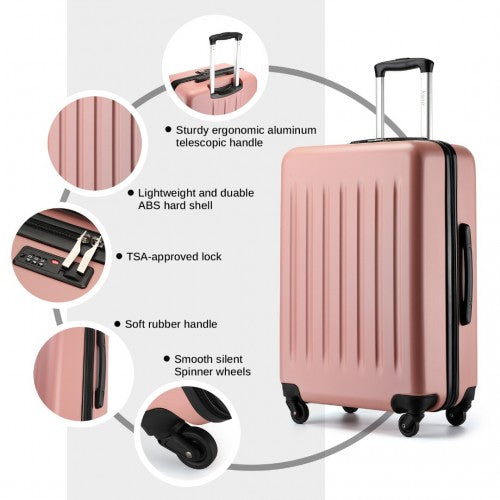 Kono KSK2477 Hard Shell Large Suitcase - 28 Inch