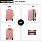 Kono KSK2477 Hard Shell Large Suitcase - 28 Inch