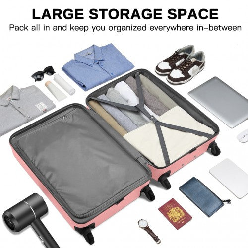 Kono KSK2477 Hard Shell Large Suitcase - 28 Inch