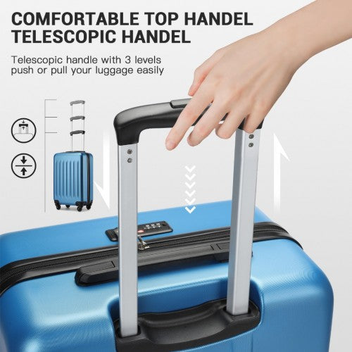 Kono KSK2477 Hard Shell Medium Suitcase - 24 Inch