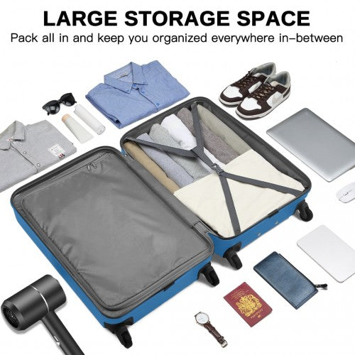 Kono KSK2477 Hard Shell Medium Suitcase - 24 Inch