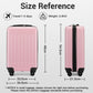 Kono KSK2477 Hard Shell 3 Piece Suitcase Set