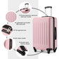 Kono KSK2477 Hard Shell 3 Piece Suitcase Set