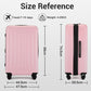 Kono KSK2477 Hard Shell 3 Piece Suitcase Set