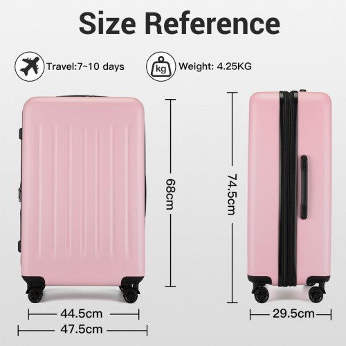 Kono KSK2477 Hard Shell 3 Piece Suitcase Set