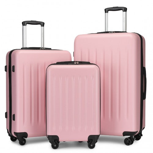 Kono KSK2477 Hard Shell 3 Piece Suitcase Set