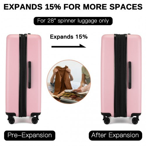 Kono KSK2477 Hard Shell 3 Piece Suitcase Set