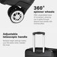 Kono Traveler 4 Wheel Lightweight Hard Shell Suitcase With TSA Lock