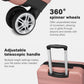 Kono Traveler 4 Wheel Lightweight Hard Shell Suitcase With TSA Lock