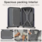 Kono Traveler 4 Wheel Lightweight Hard Shell Suitcase With TSA Lock