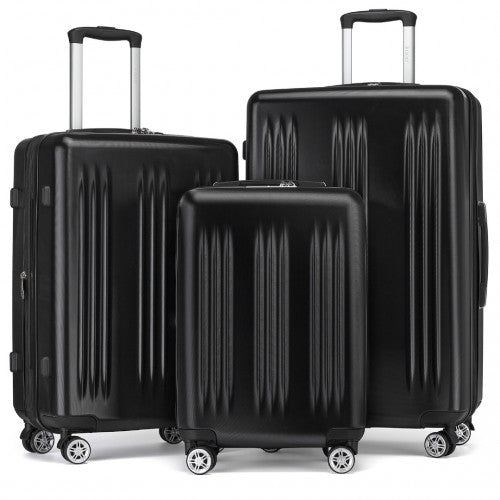 Kono KSK2483 Hard Shell 3 Piece Suitcase Set