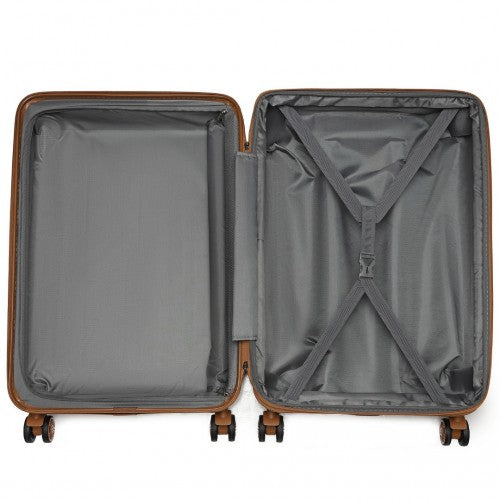 Kono KSK2483 Hard Shell Medium Suitcase - 24 Inch