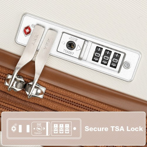 Kono KSK2483 Hard Shell Medium Suitcase - 24 Inch