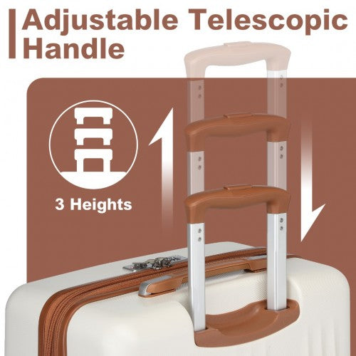 Kono KSK2483 Hard Shell Medium Suitcase - 24 Inch