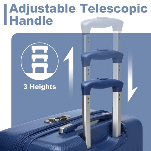 Kono KSK2483 Hard Shell Cabin Suitcase - 20 Inch