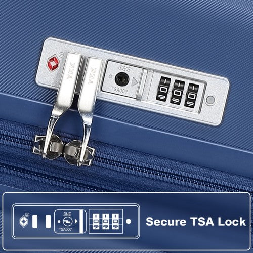 Kono KSK2483 Hard Shell Medium Suitcase - 24 Inch