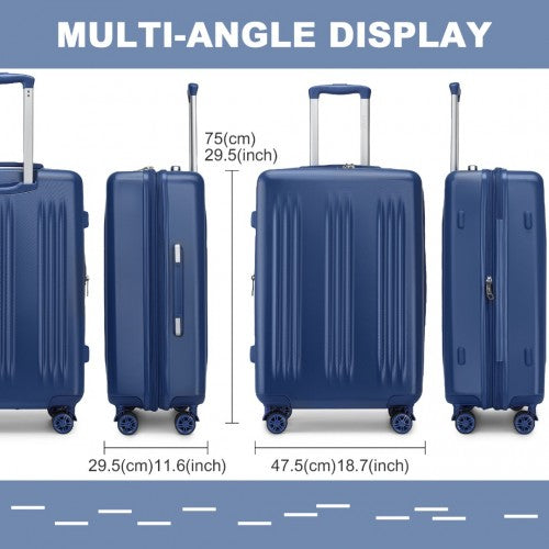 Kono KSK2483 Hard Shell Large Suitcase - 28 Inch
