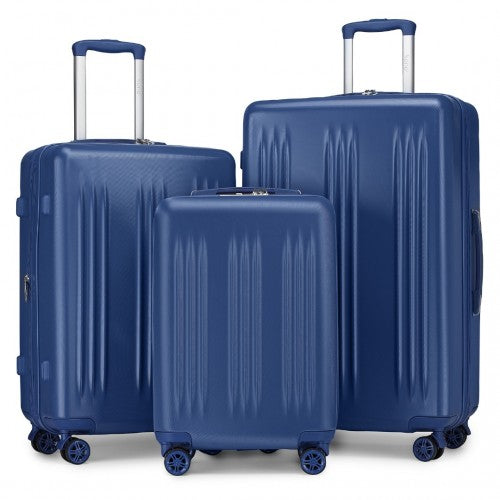 Kono KSK2483 Hard Shell 3 Piece Suitcase Set