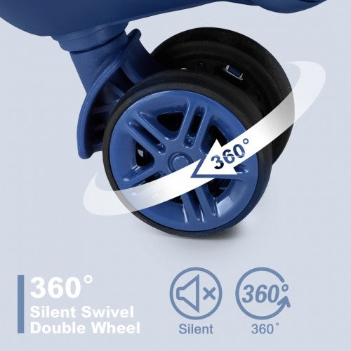 Kono KSK2483 Hard Shell 3 Piece Suitcase Set