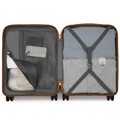 Kono KSK2484 Hard Shell Cabin Suitcase - 20 Inch