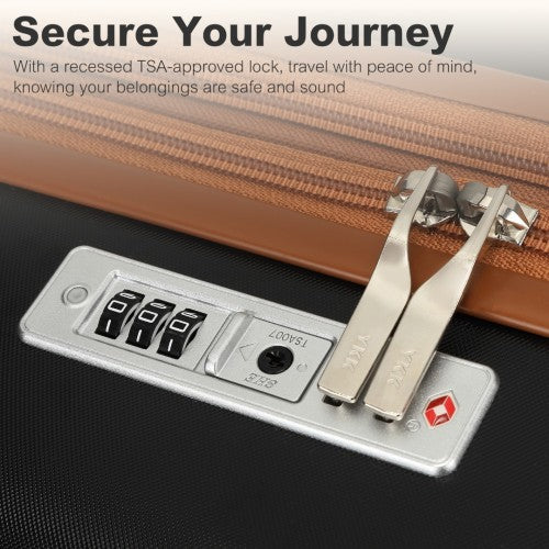 Kono KSK2484 Hard Shell Cabin Suitcase - 20 Inch