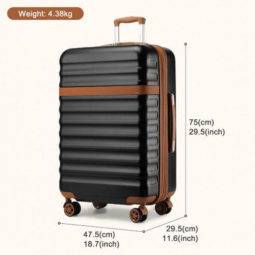 Kono KSK2484 Hard Shell Large Suitcase - 28 Inch