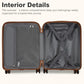 Kono KSK2484 Hard Shell Large Suitcase - 28 Inch