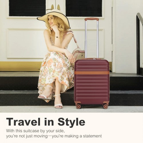 Kono KSK2484 Hard Shell Cabin Suitcase - 20 Inch