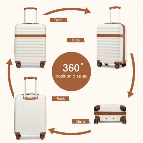 Kono KSK2484 Hard Shell Cabin Suitcase - 20 Inch