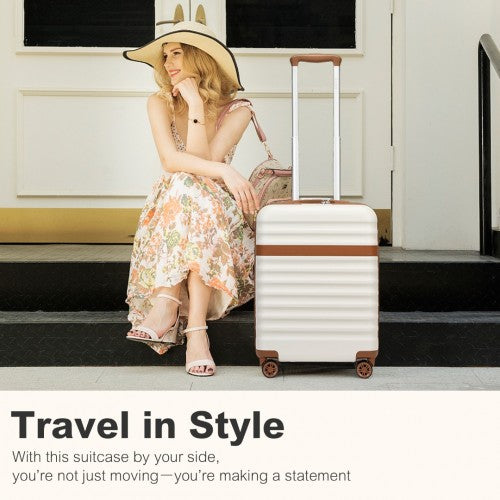 Kono KSK2484 Hard Shell Cabin Suitcase - 20 Inch