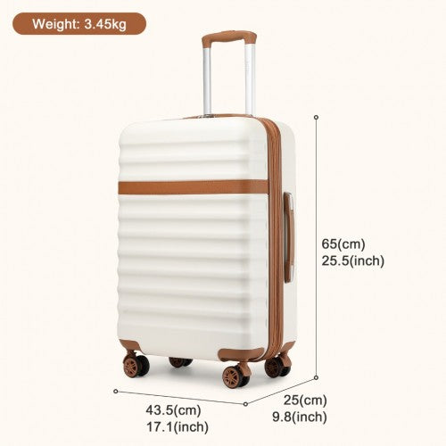 Kono KSK2484 Hard Shell Medium Suitcase - 24 Inch